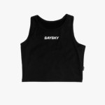 SAYSKY FLOW RACE CROP TOP BLACK