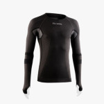 LURBEL CRISTALLO LONG SLEEVES T-SHIRT CHARCOAL GRAY