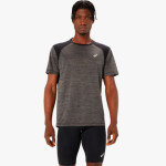 ASICS ROAD SS GREY/BLACK T-SHIRT