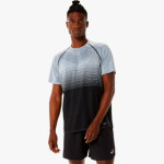 ASICS SEAMLESS SS BLACK/GREY T-SHIRT
