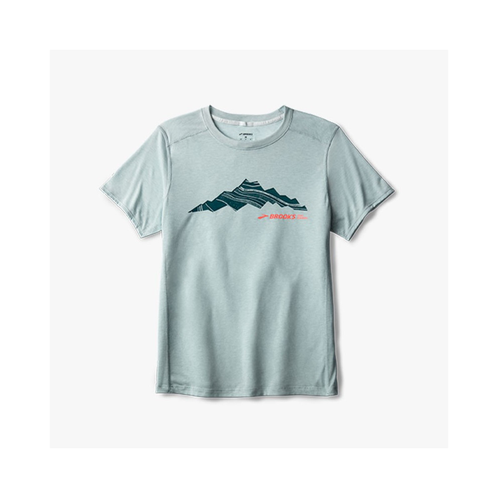 ▷ Camiseta brooks distance short bit of blue por SOLO 40,00 €