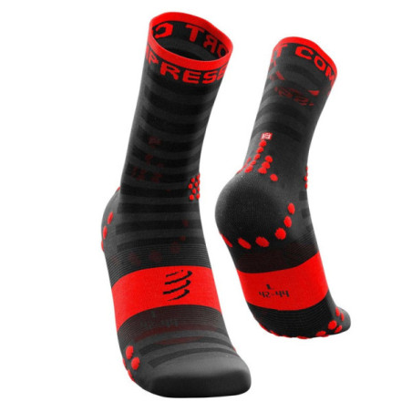 ▷ Calcetines compressport pro racing v3 ultralight run high negro/rojo for only 13,50 €